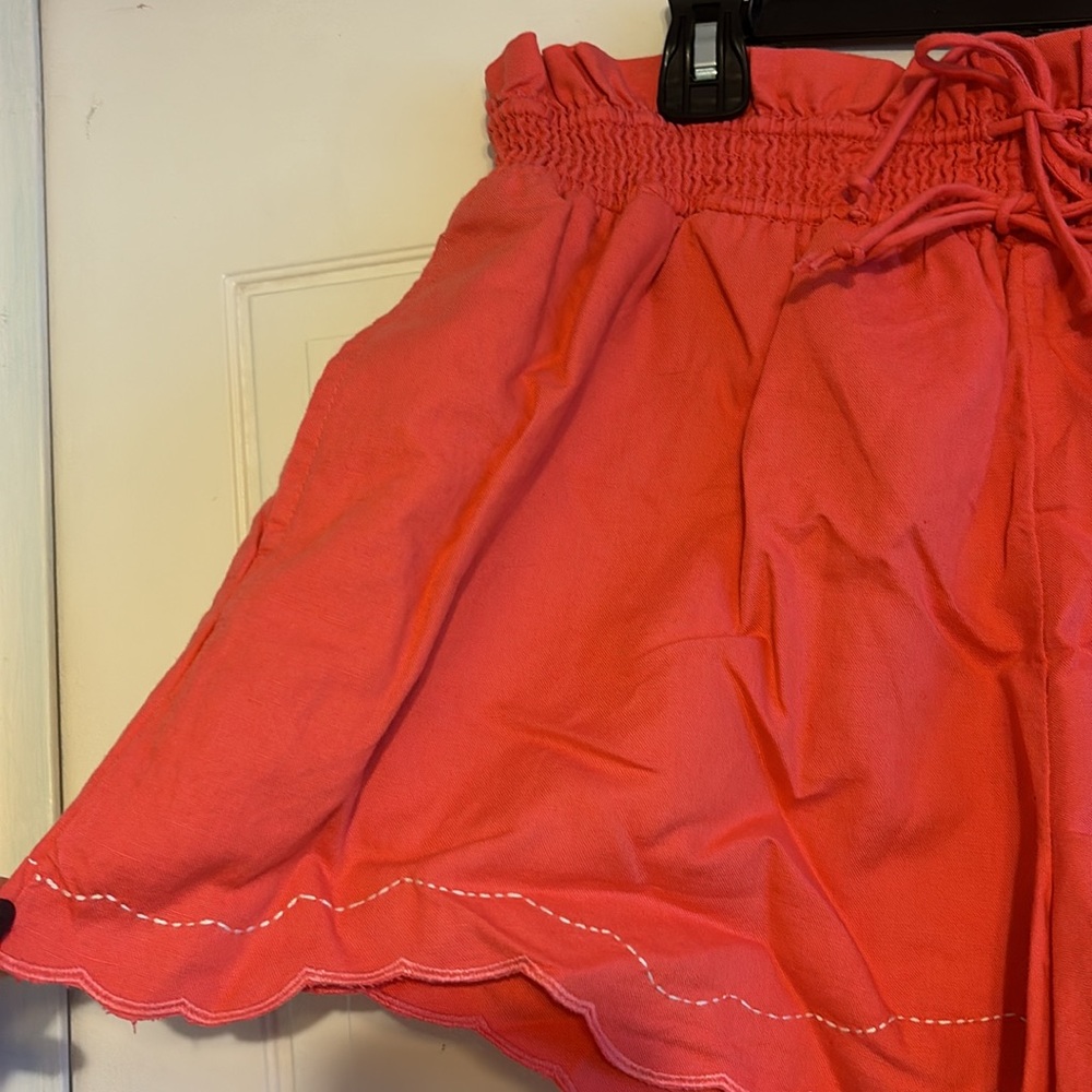 NWT By Anthropologie Linen Double Waistband Shorts - Picture 7 of 9